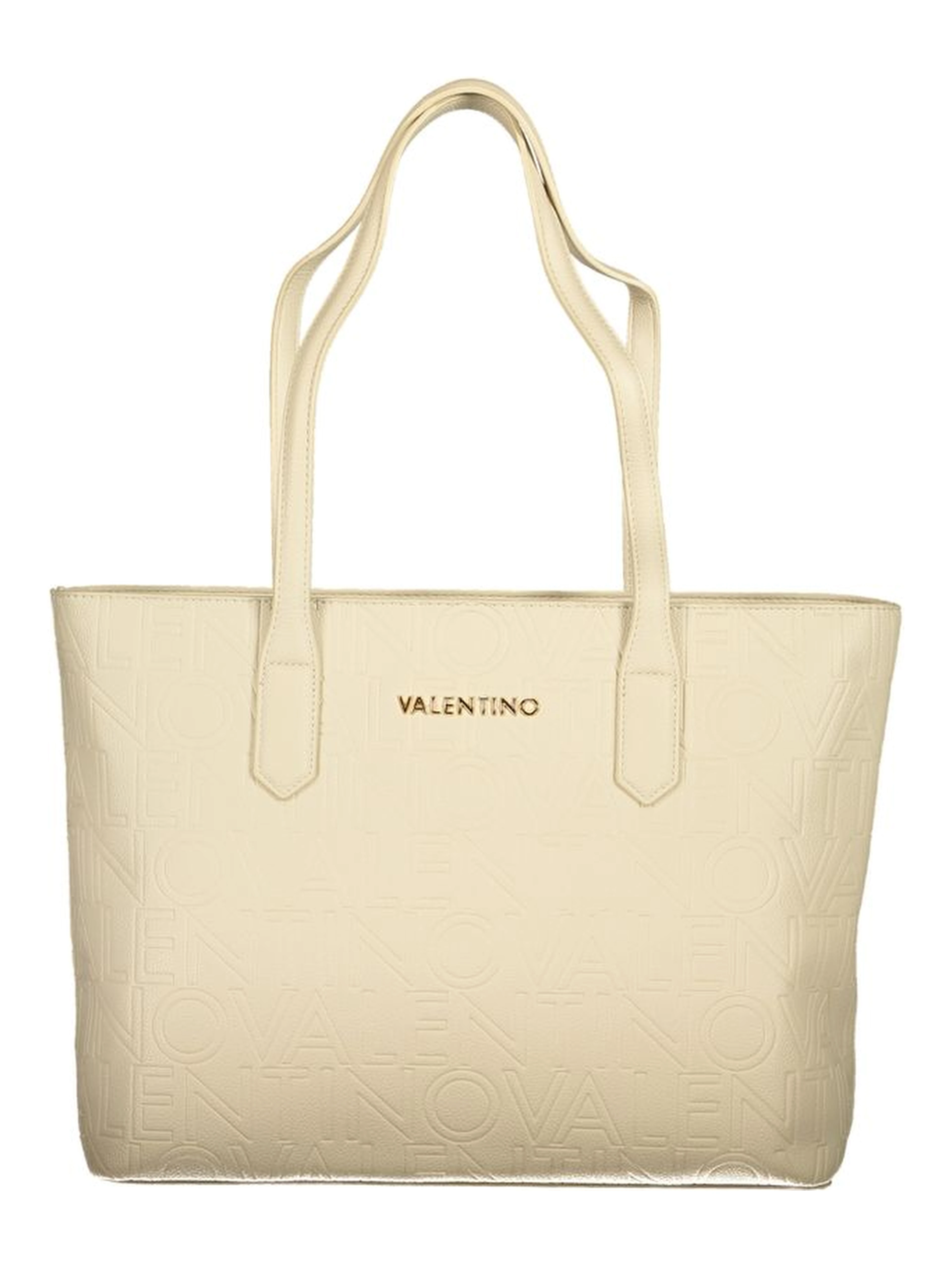 Beige Polyethylene Handbag