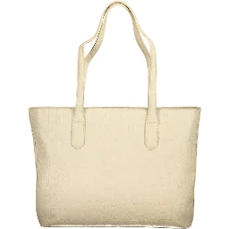 Beige Polyethylene Handbag