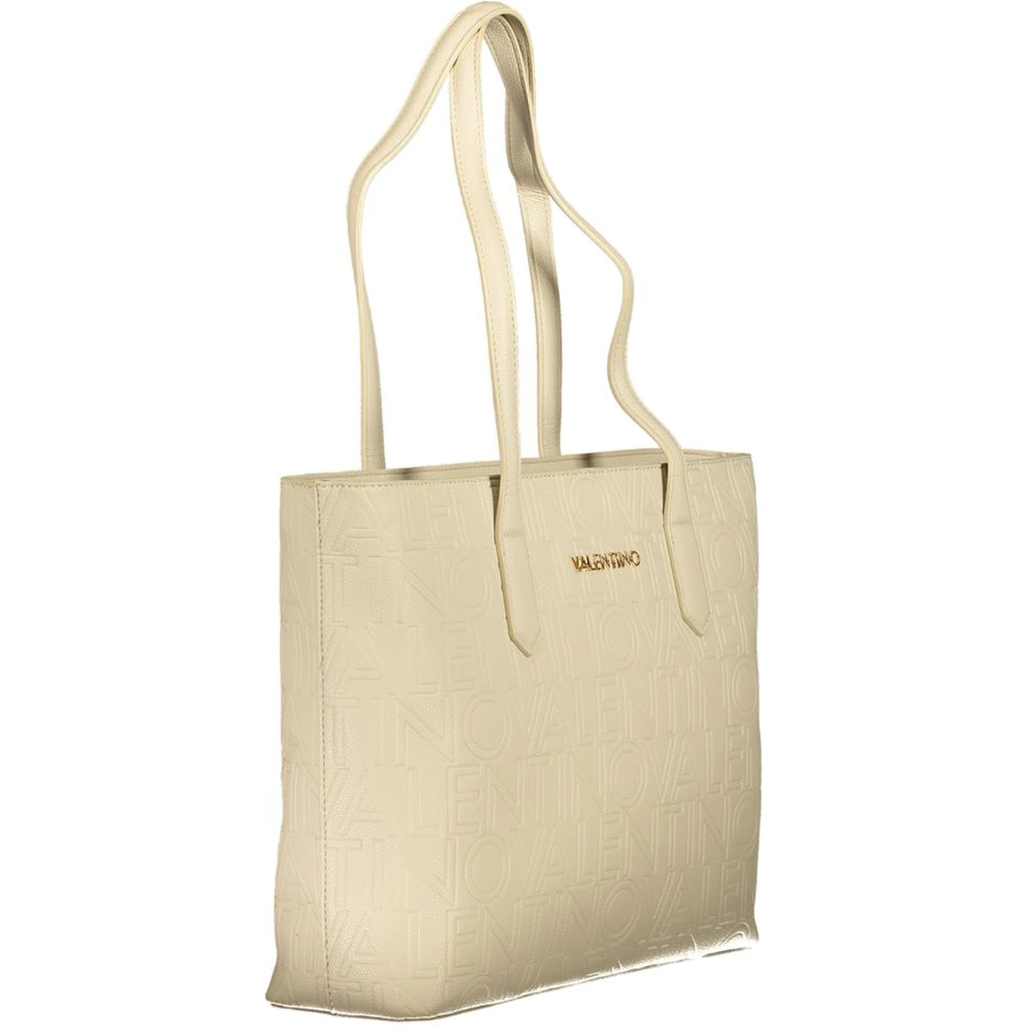Beige Polyethylene Handbag
