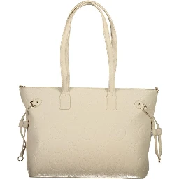Beige Polyethylene Handbag