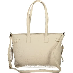 Beige Polyethylene Handbag