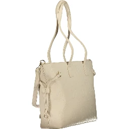 Beige Polyethylene Handbag