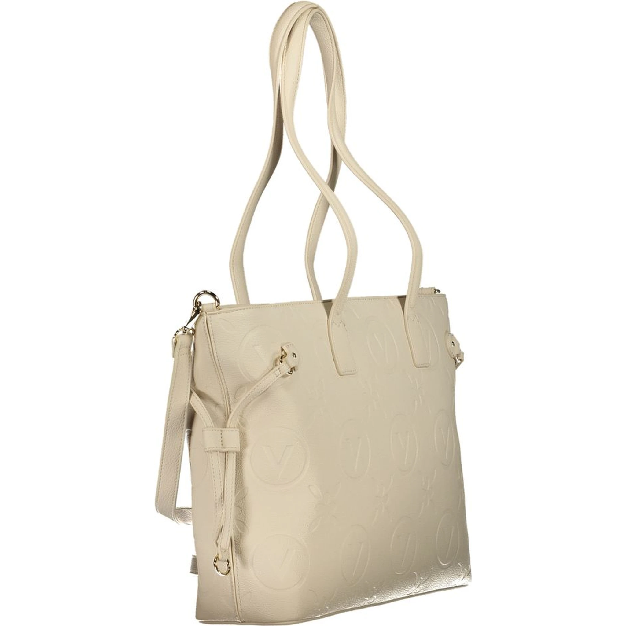 Beige Polyethylene Handbag