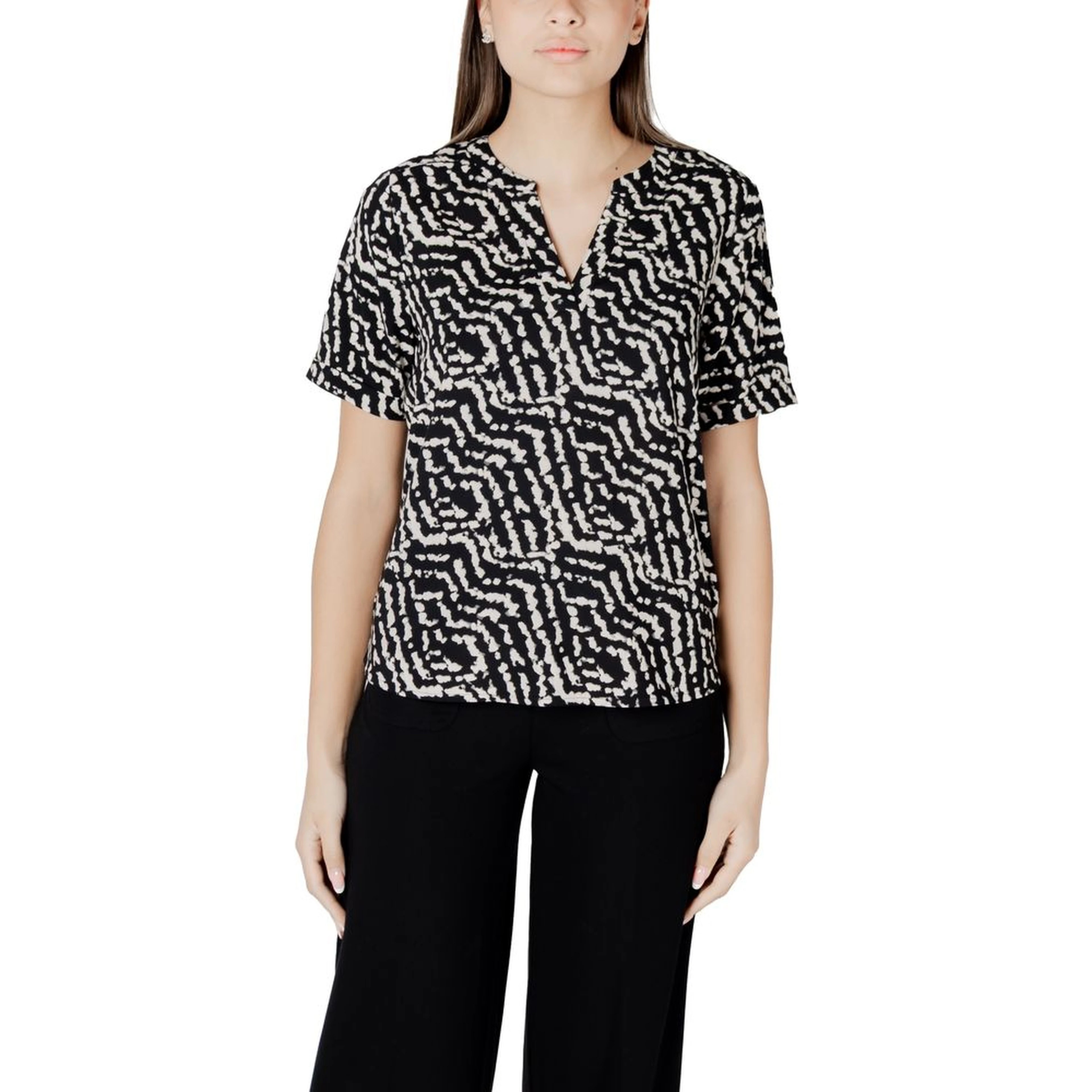 Black Viscose Blouse