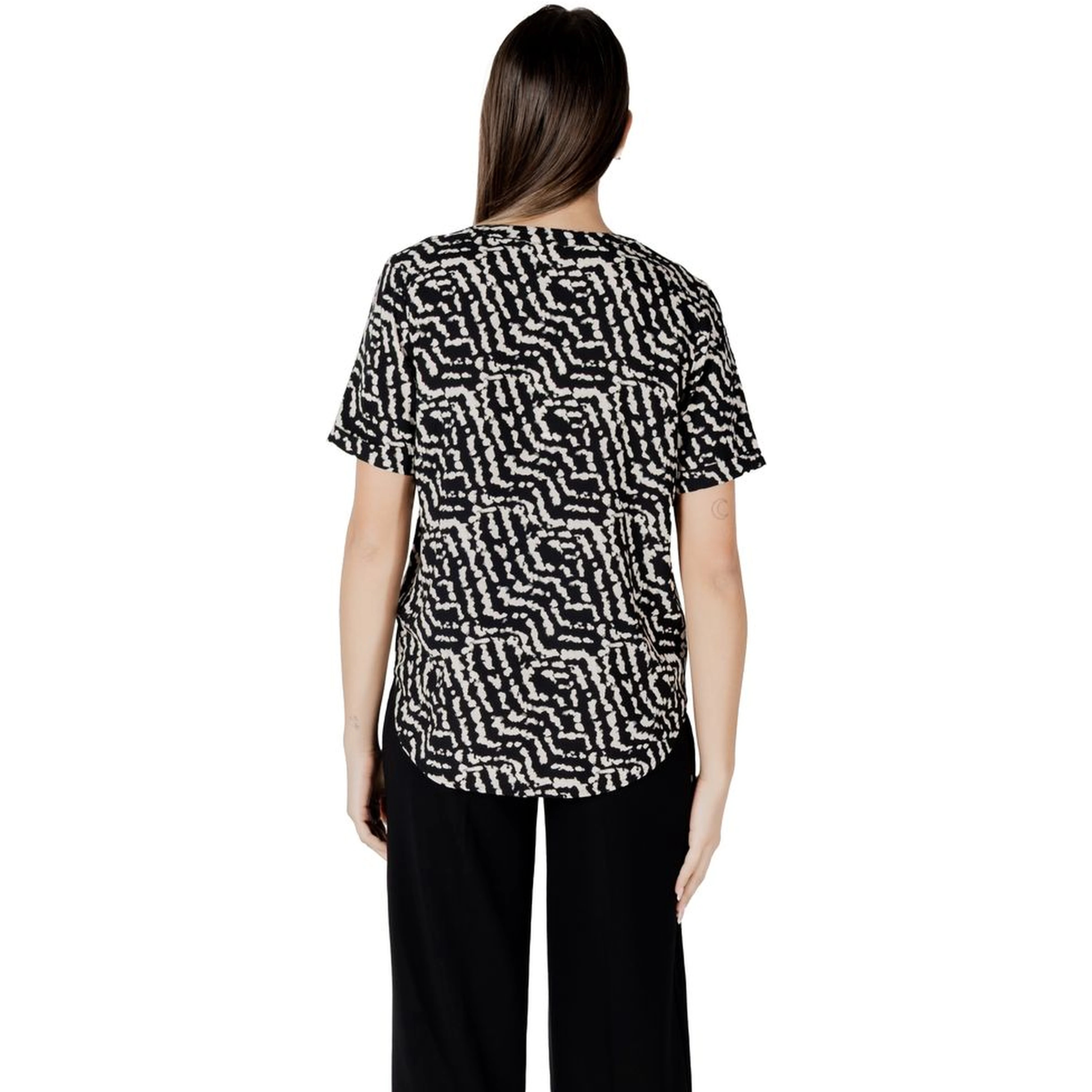 Black Viscose Blouse