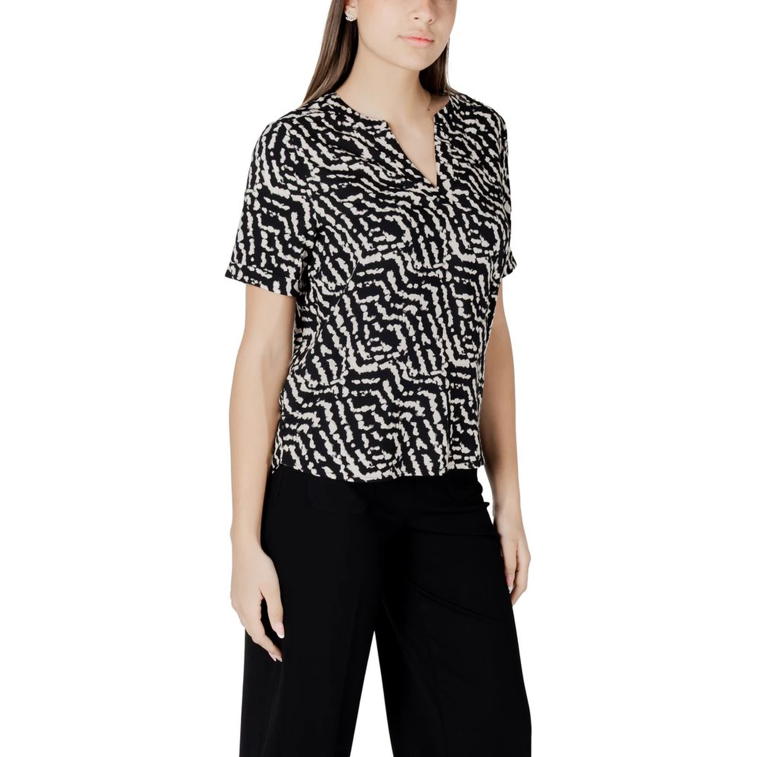 Black Viscose Blouse