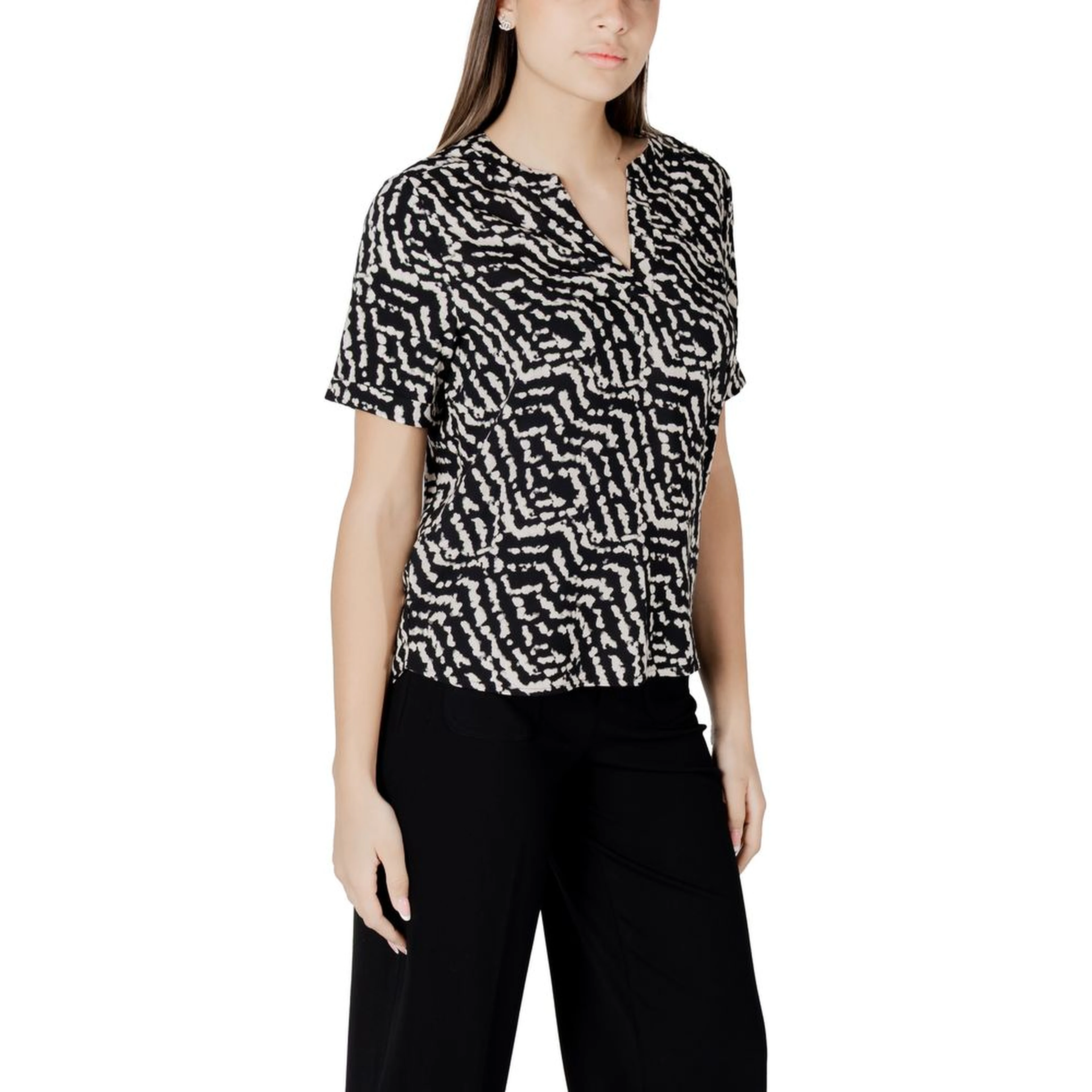 Black Viscose Blouse