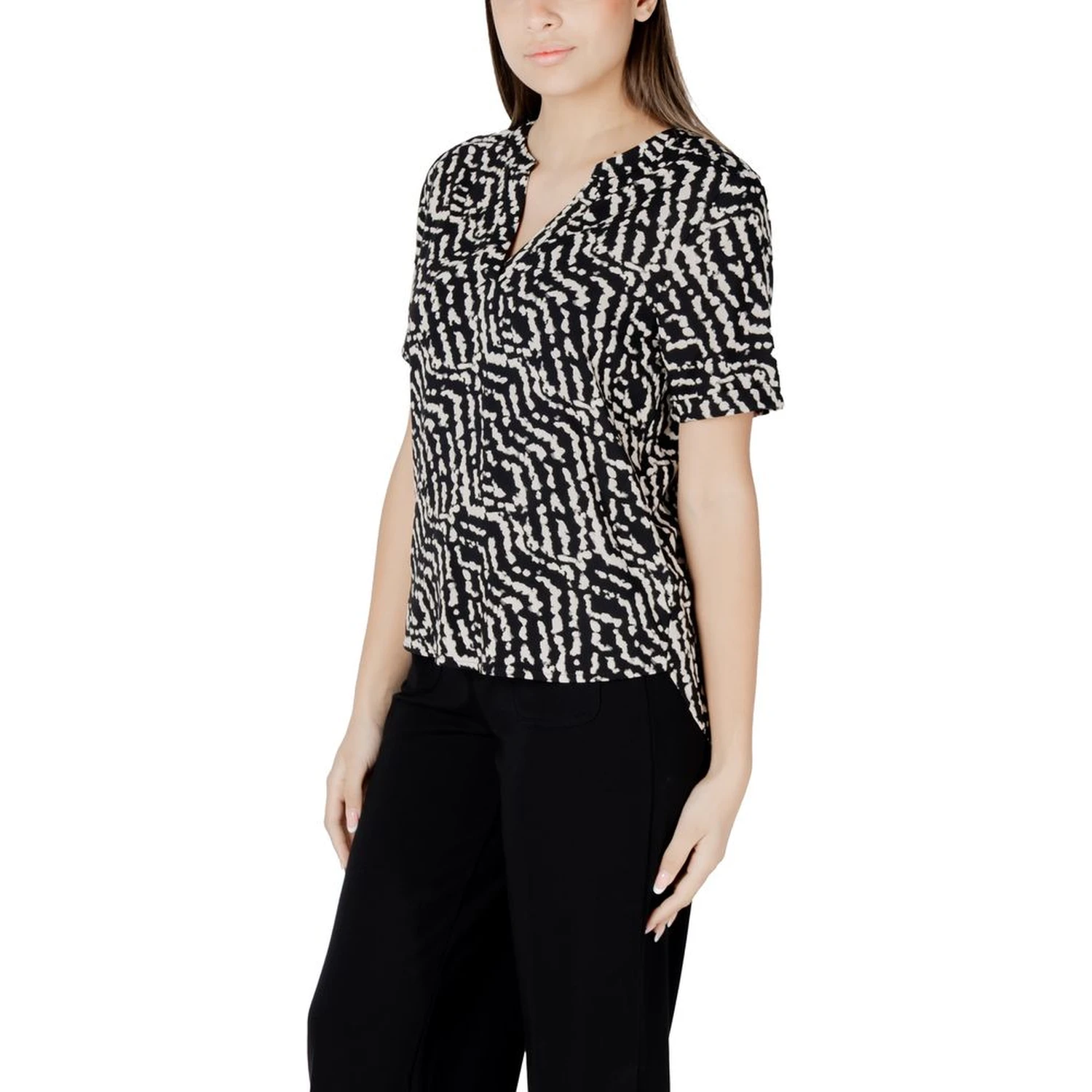 Black Viscose Blouse