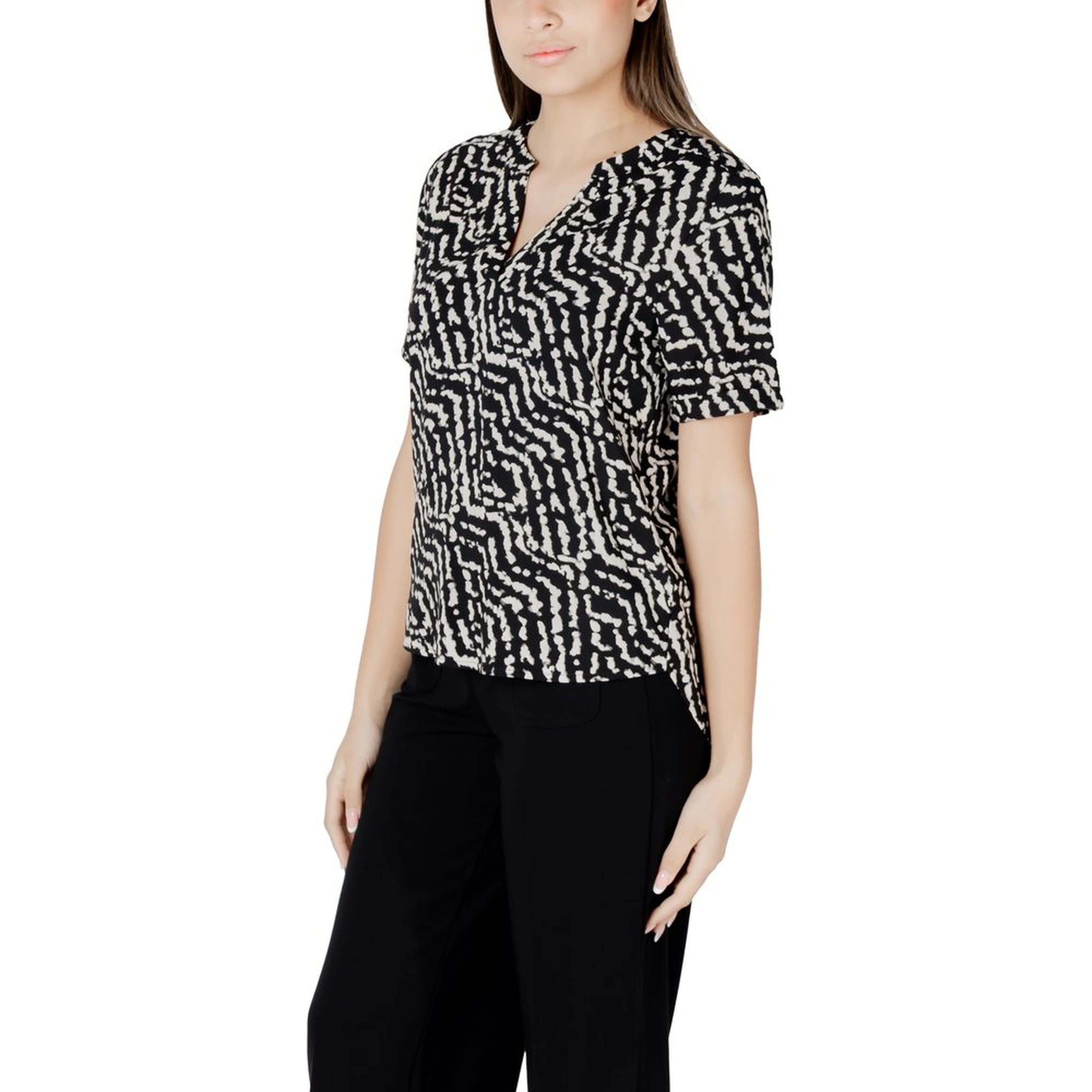 Black Viscose Blouse