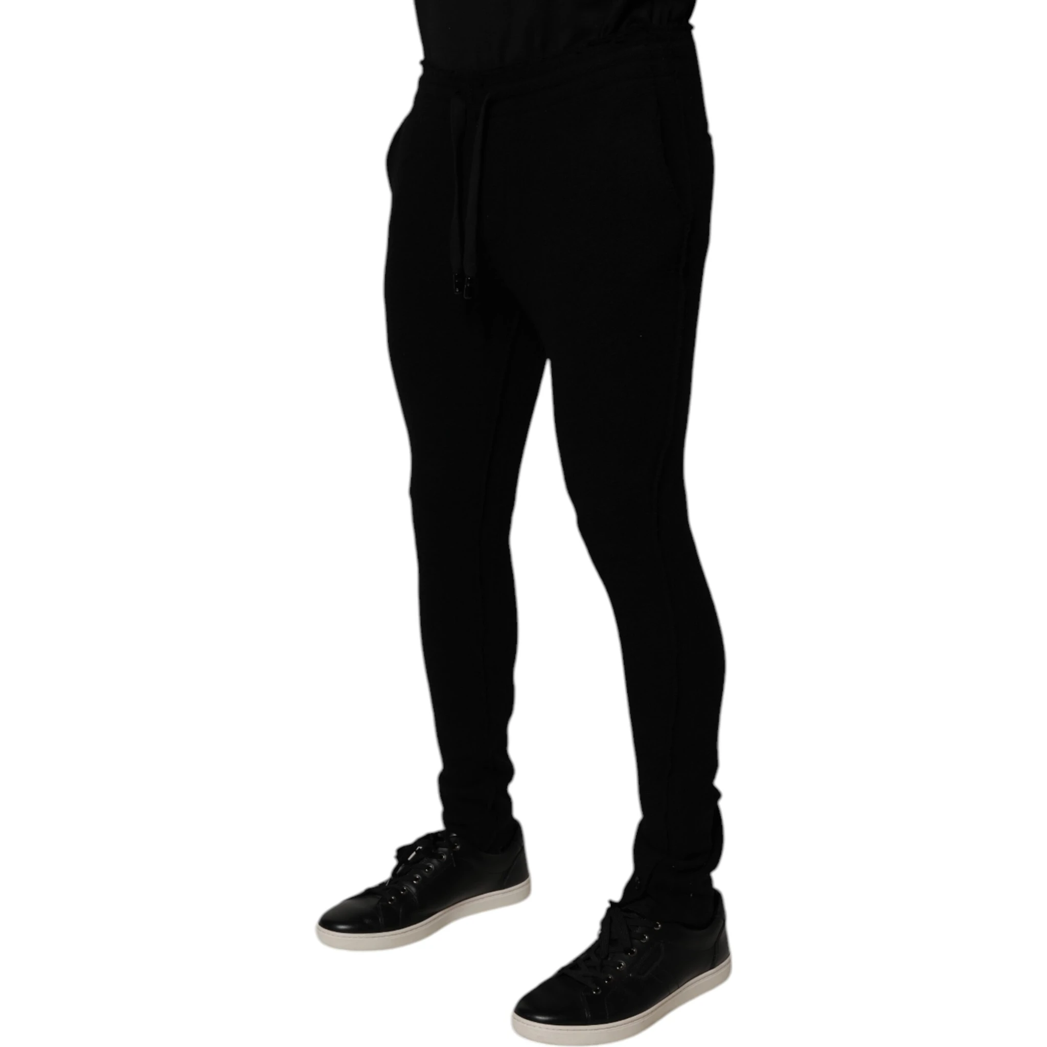 Black Cashmere Jogger Men Sweatpants Pants