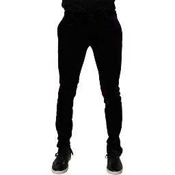 Violet Velvet Cotton Men Dress Formal Pants