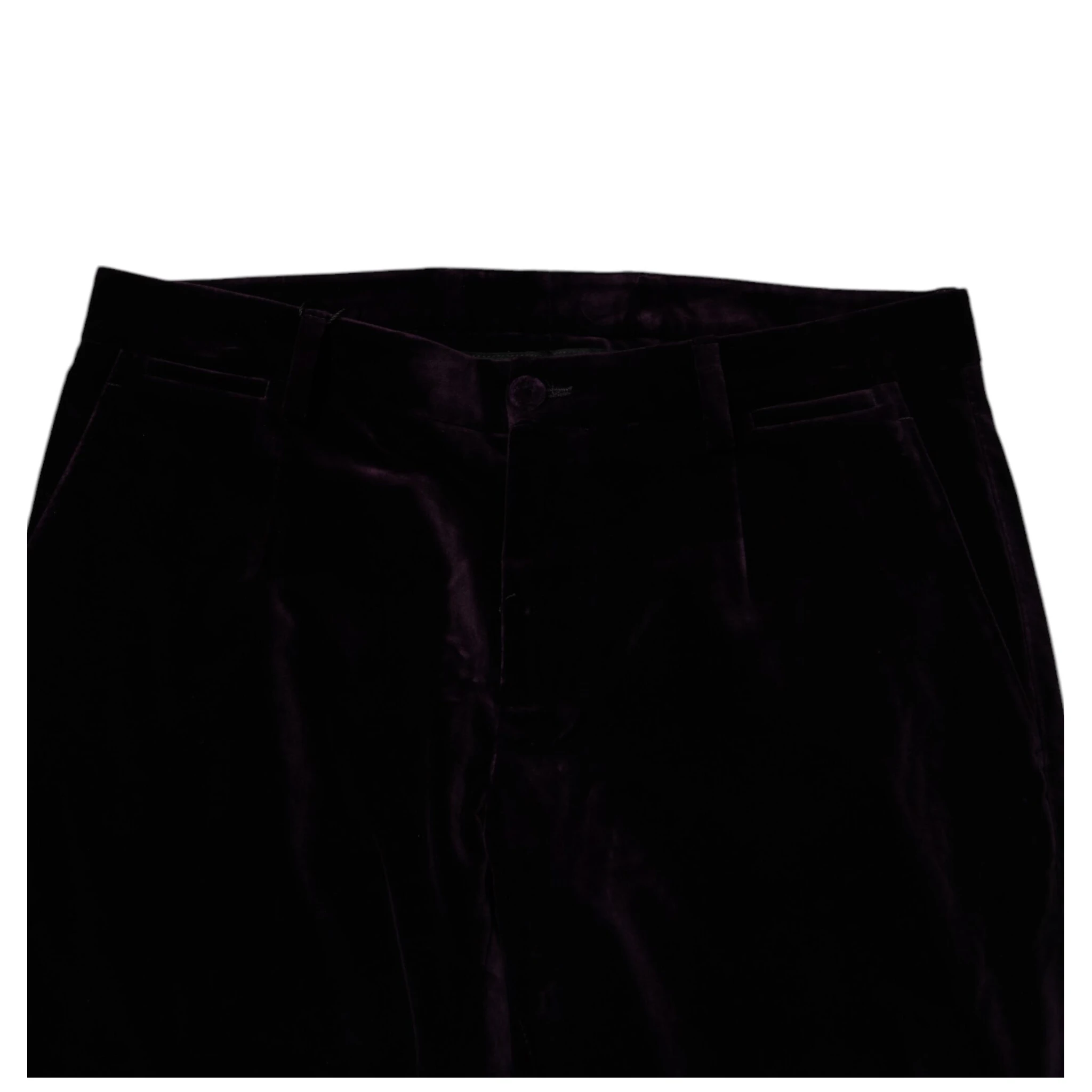 Violet Velvet Cotton Men Dress Formal Pants