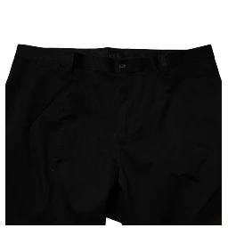 Black Cotton Men Skinny Dress Formal Pants