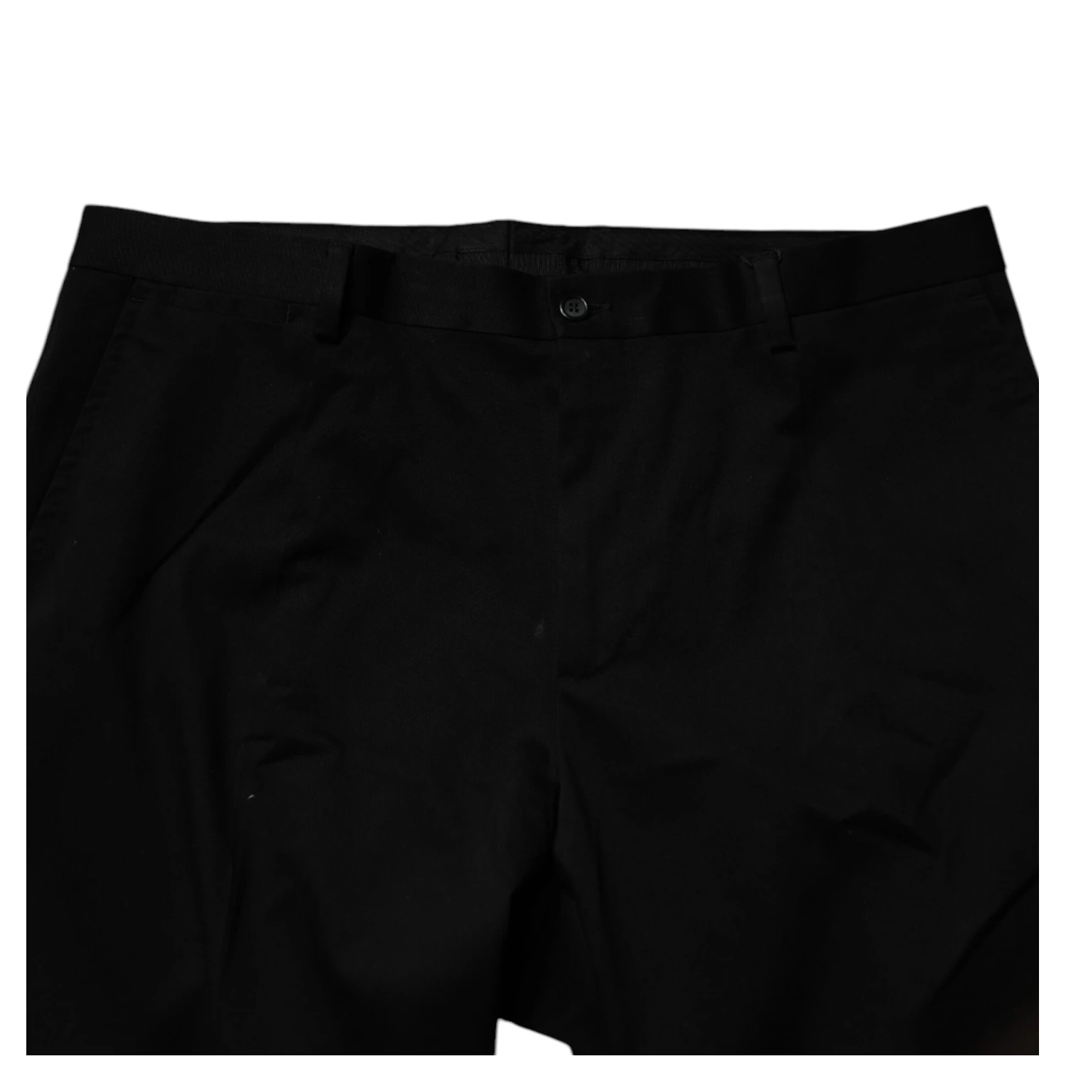 Black Cotton Men Skinny Dress Formal Pants