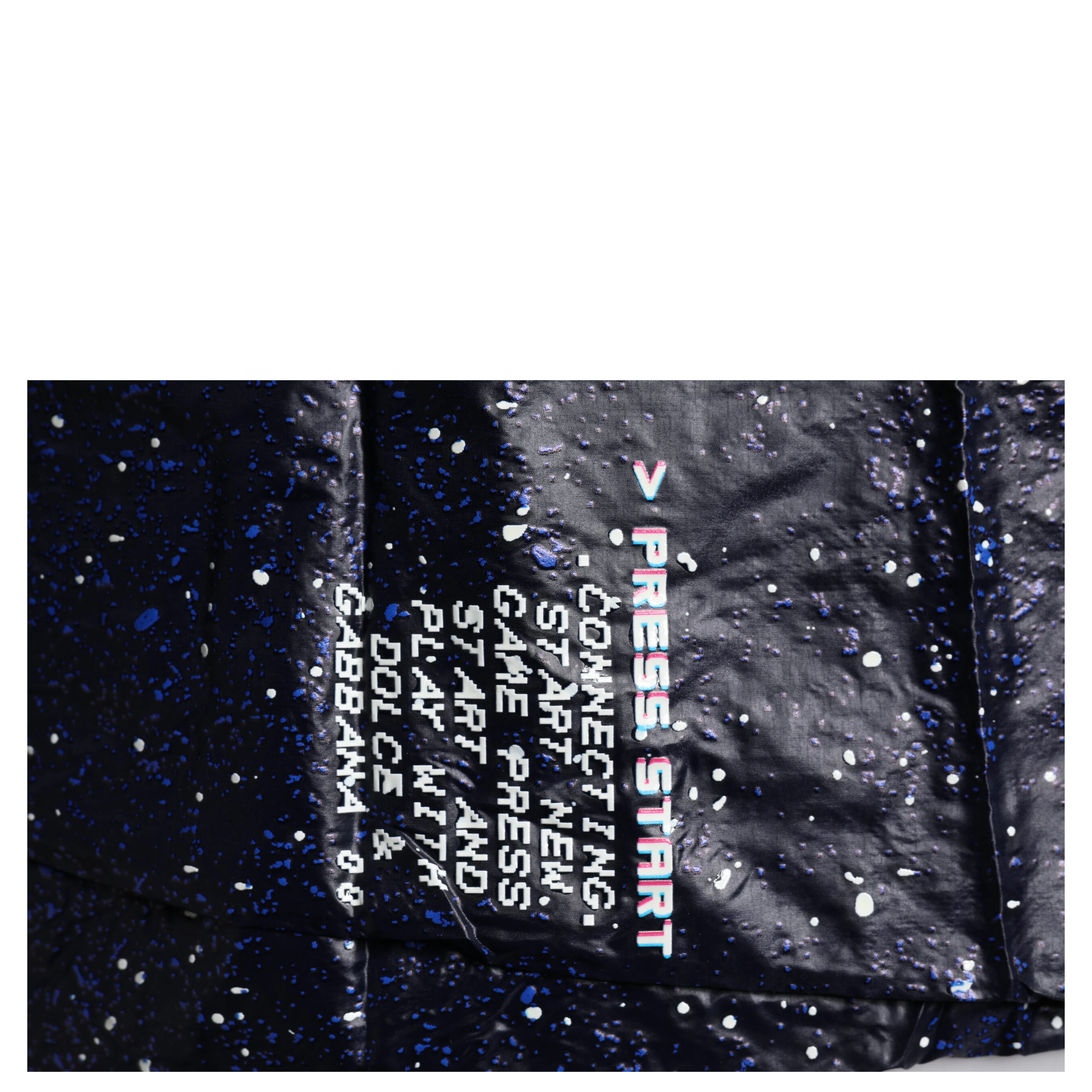 Dark Blue DG Game Print Cotton Jogger Pants