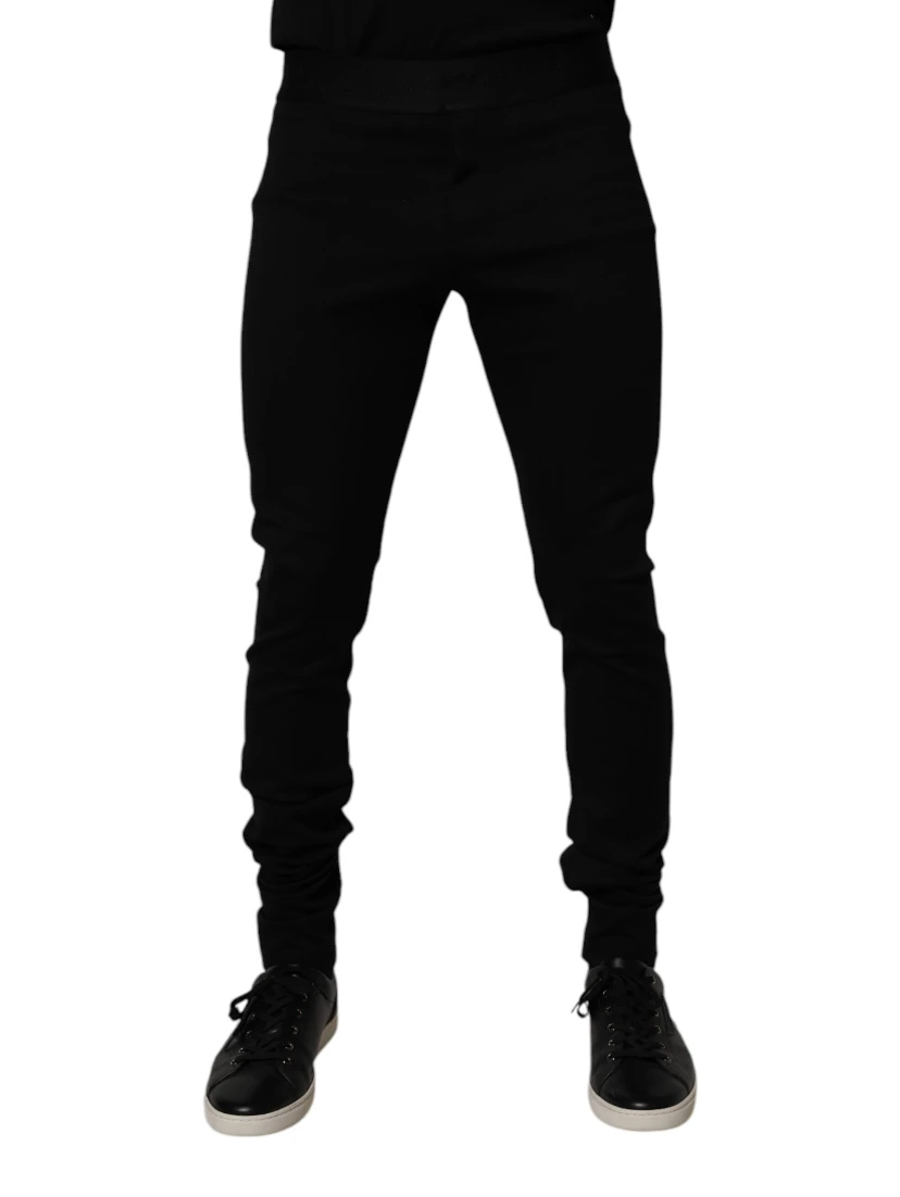 Black Cotton Jogger Men Sweatpants Pants
