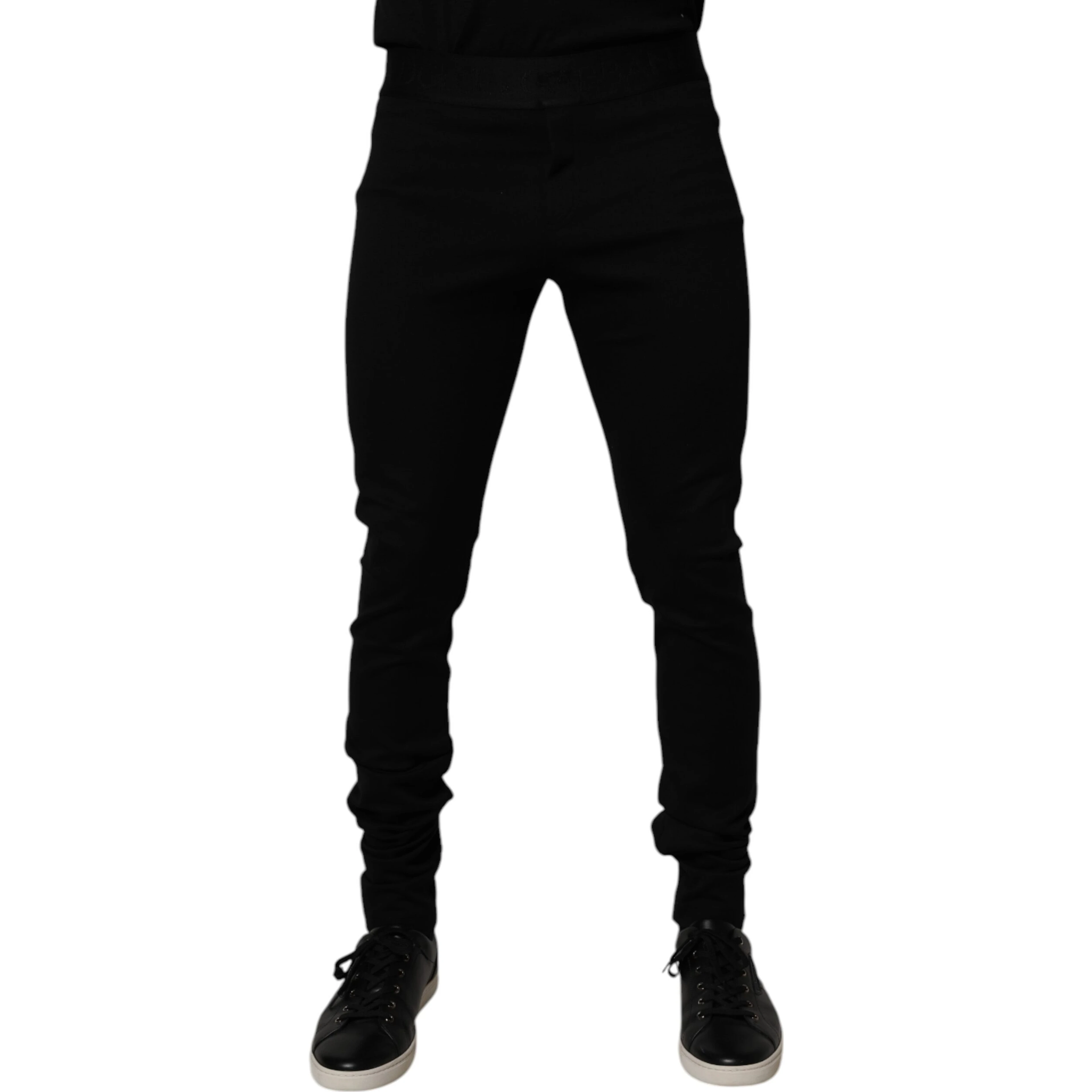 Black Cotton Jogger Men Sweatpants Pants
