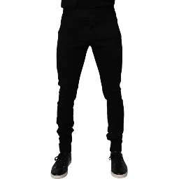 Black Cotton Jogger Men Sweatpants Pants