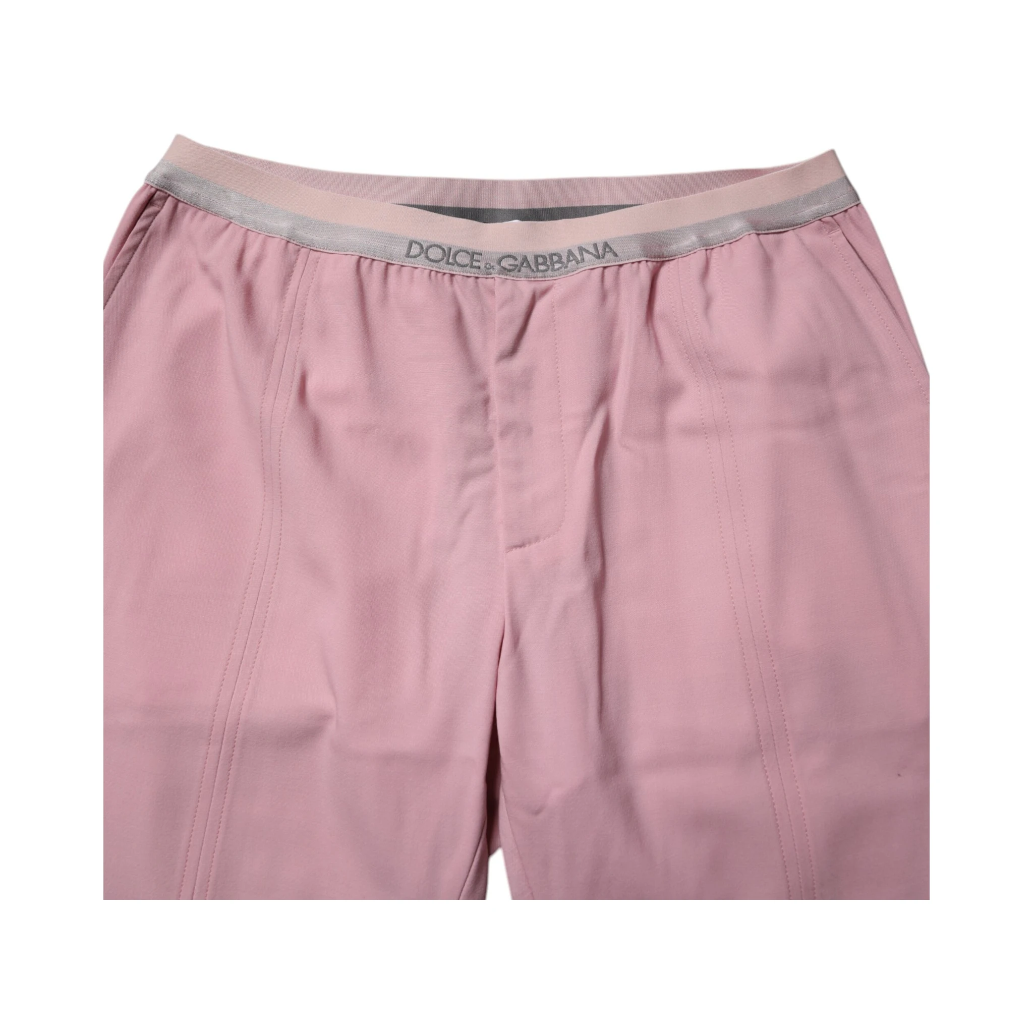 Pink Cotton Stretch Chino Pants