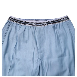 Blue Cotton Stretch Chino Pants