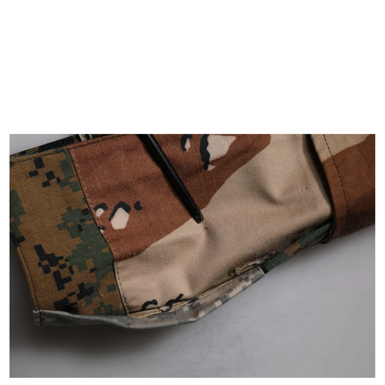Green Patchwork Cargo Bermuda Shorts