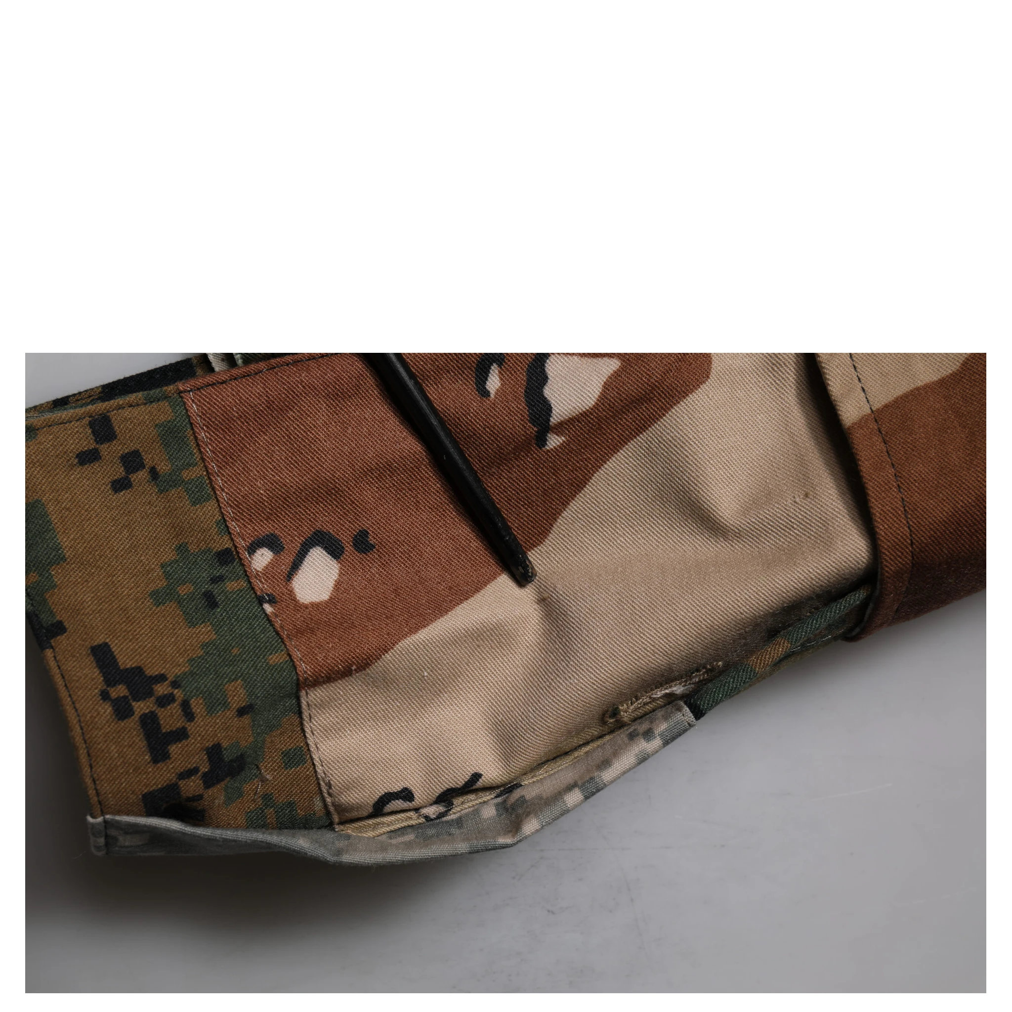 Green Patchwork Cargo Bermuda Shorts