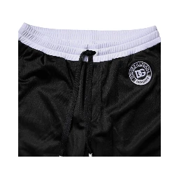 Black White Men Bermuda Sweatshorts Shorts