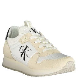White Polyester Sneaker