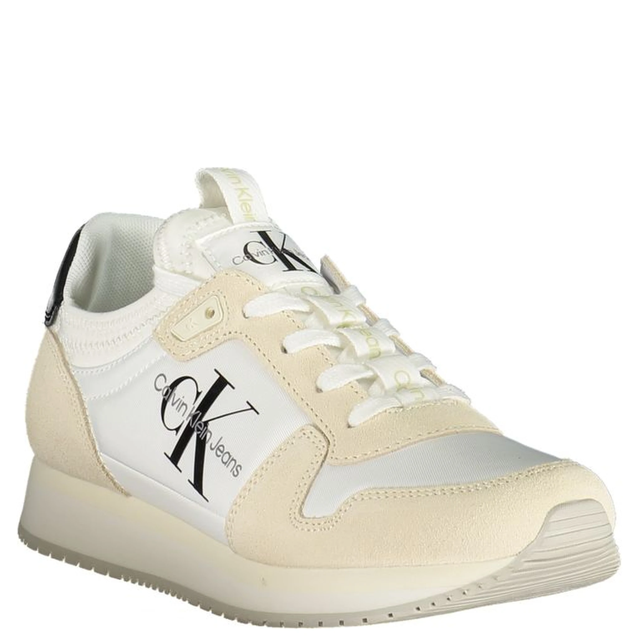 White Polyester Sneaker