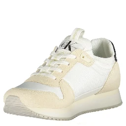 White Polyester Sneaker