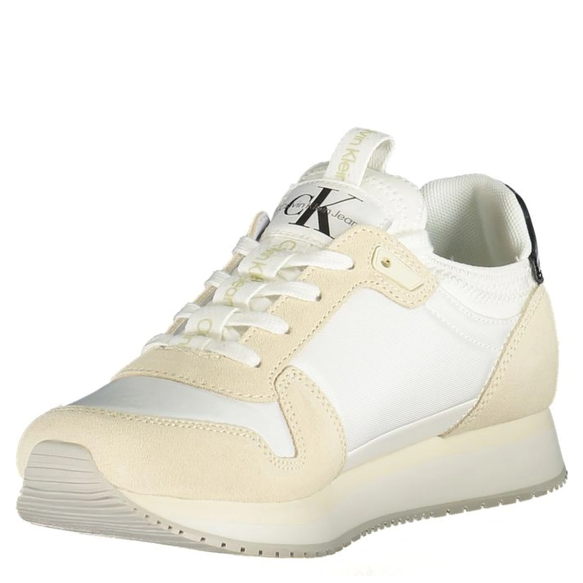 White Polyester Sneaker