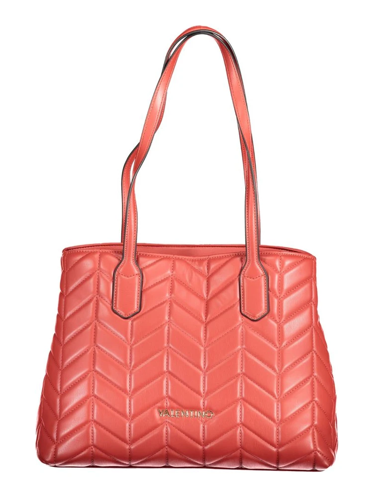 Red Polyethylene Women Handbag