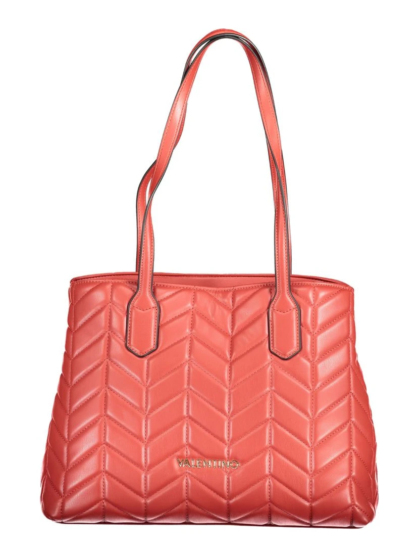 Red Polyethylene Women Handbag
