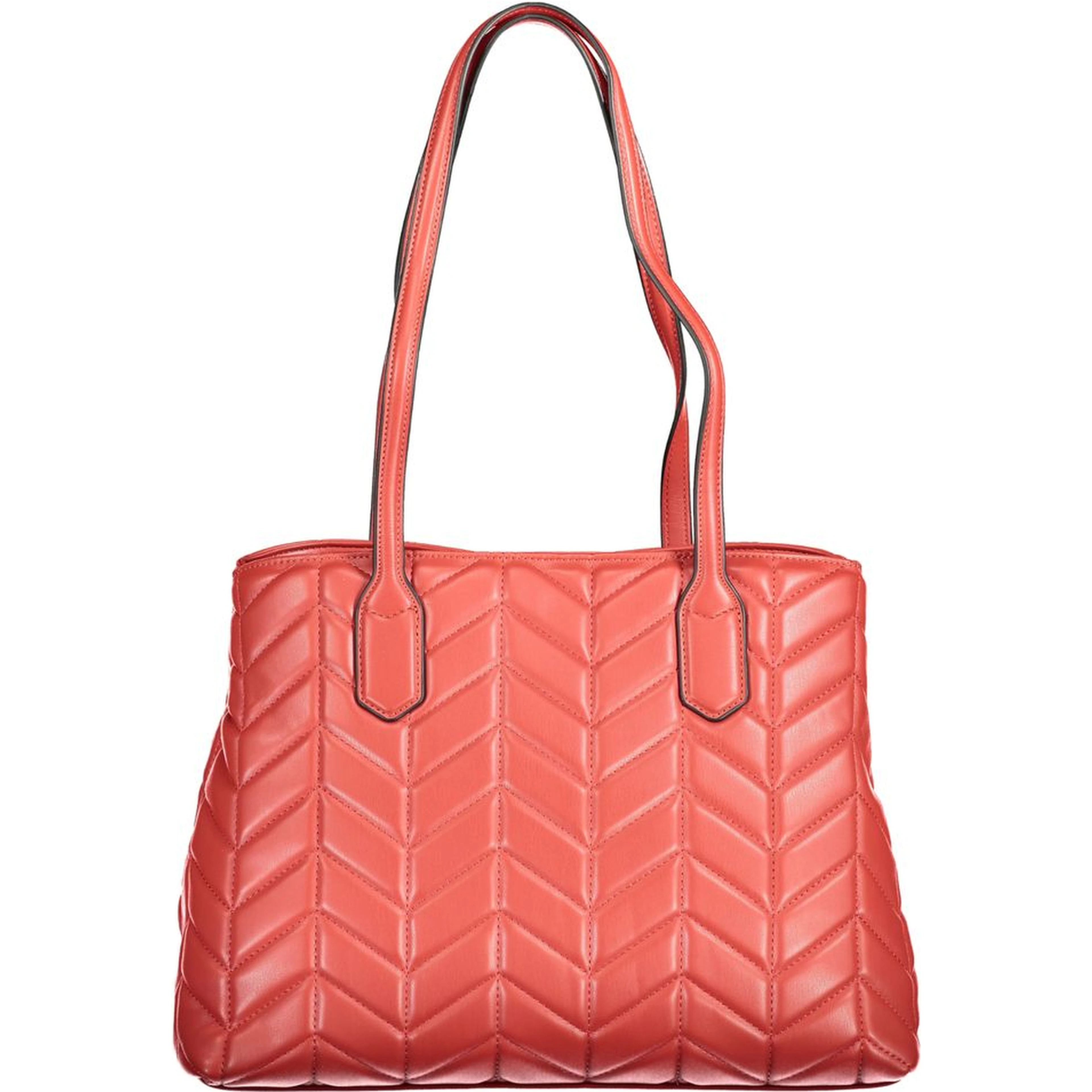 Red Polyethylene Women Handbag