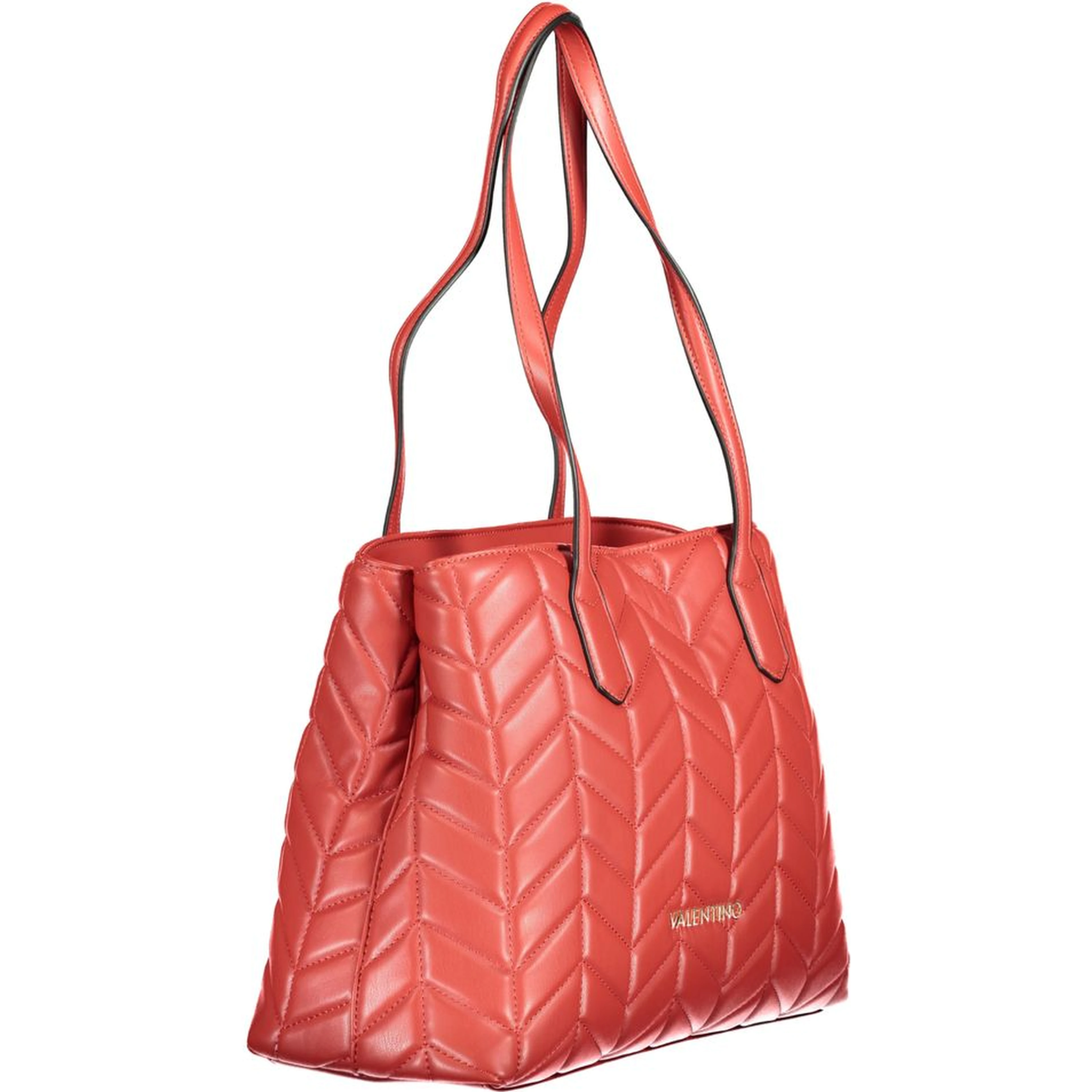 Red Polyethylene Women Handbag