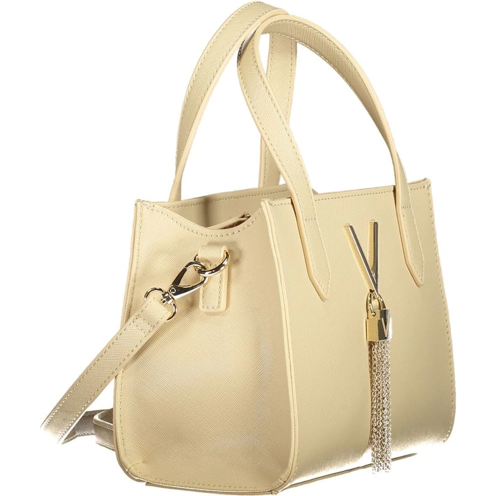 Beige Polyethylene Handbag