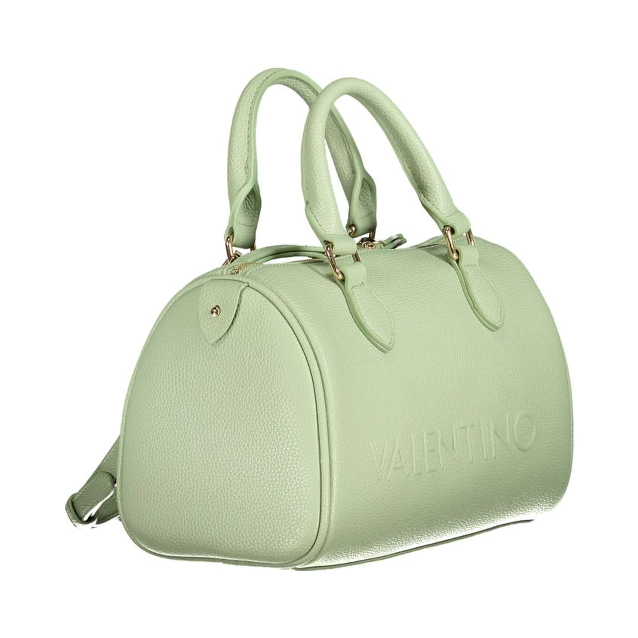 Green Polyethylene Women Handbag
