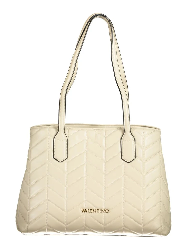 Beige Polyethylene Handbag