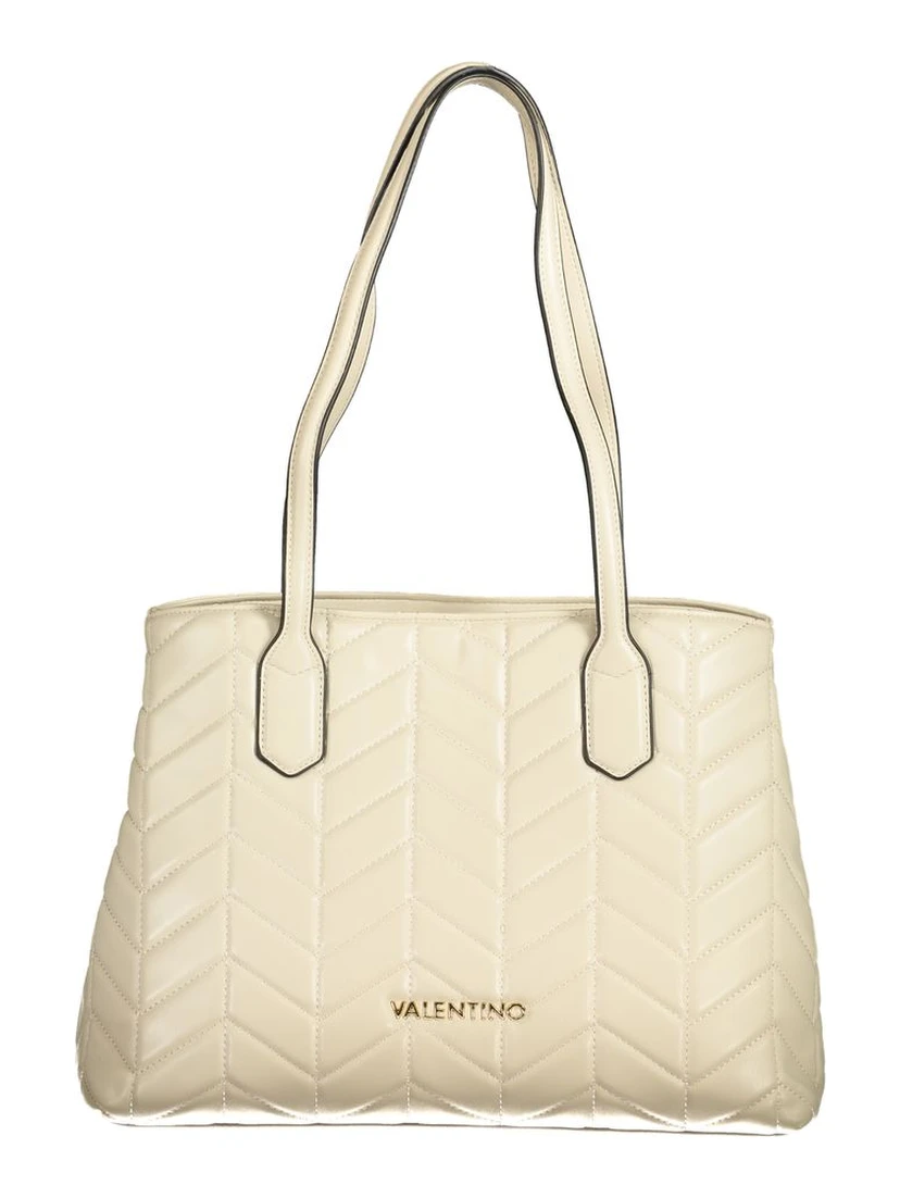 Beige Polyethylene Handbag