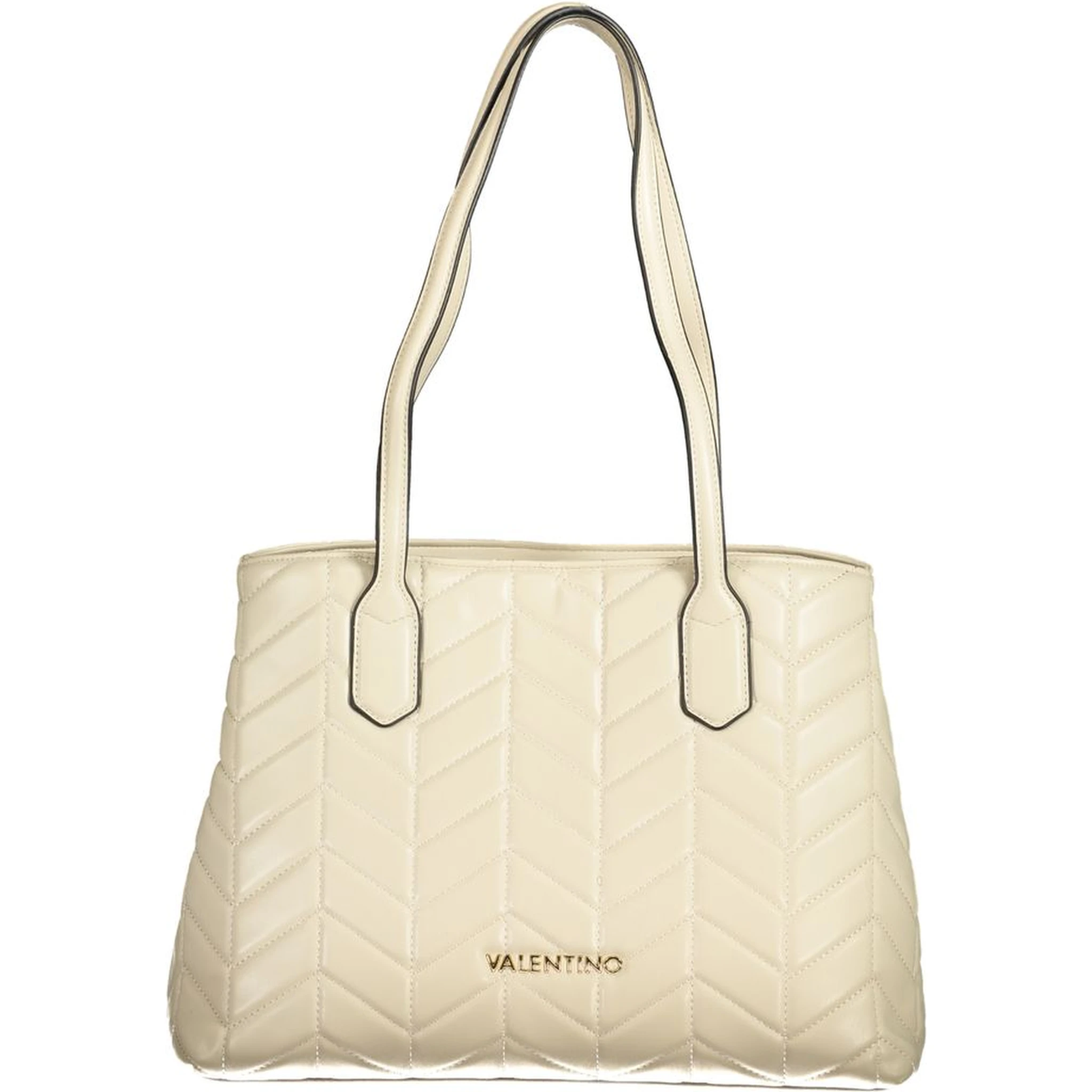 Beige Polyethylene Handbag