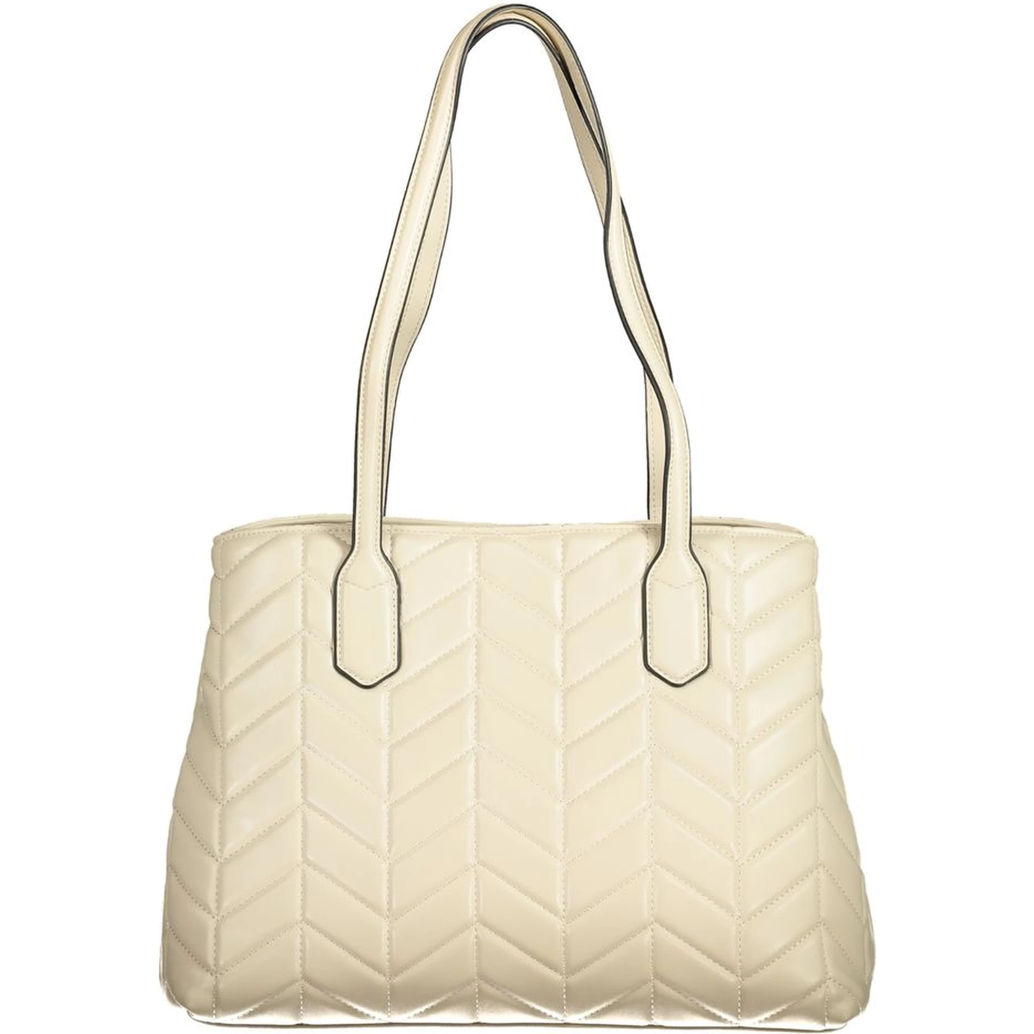 Beige Polyethylene Handbag