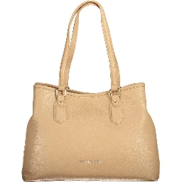 Beige Polyethylene Handbag