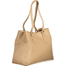 Beige Polyethylene Handbag