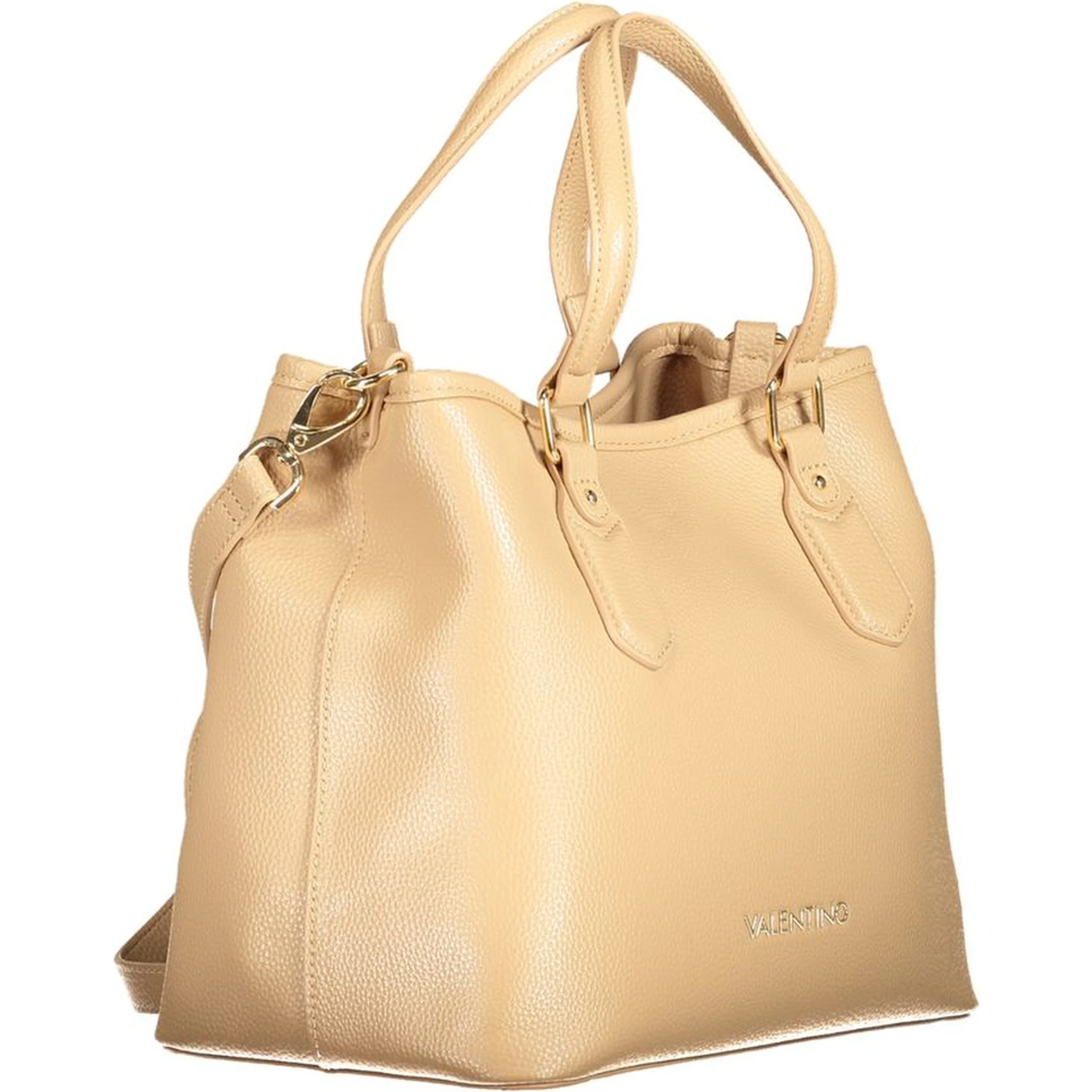Beige Polyethylene Handbag