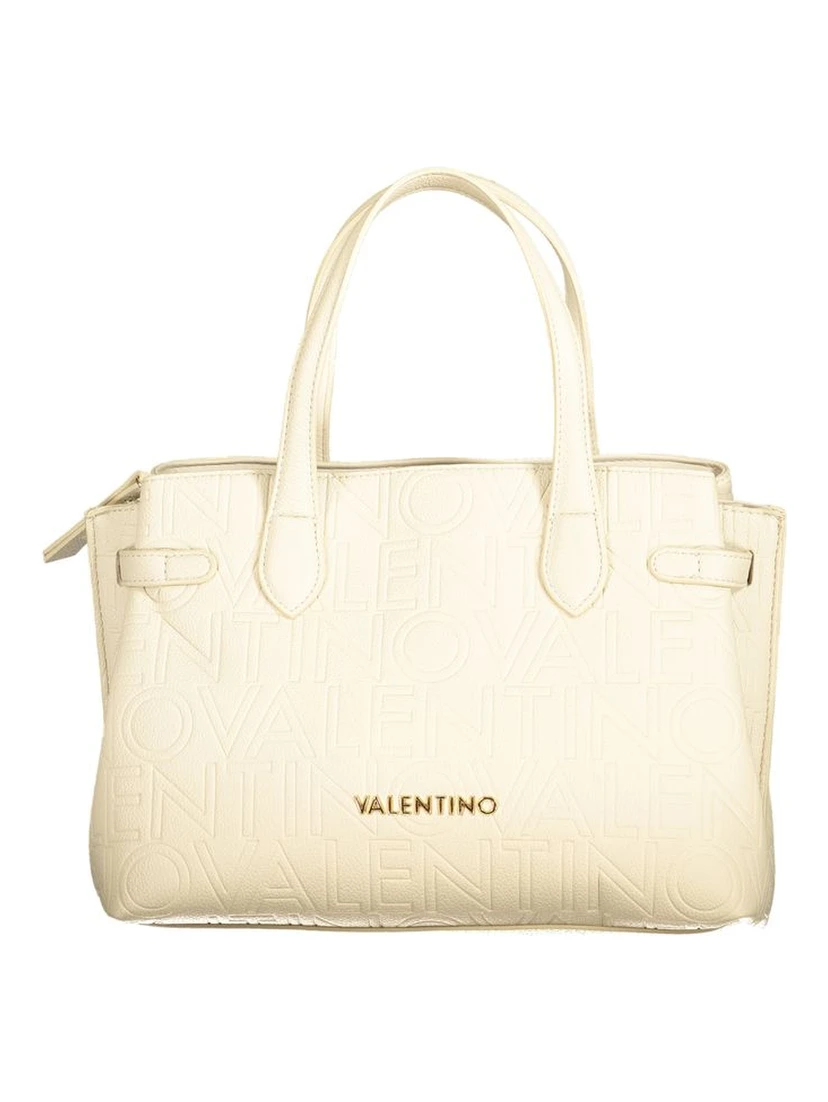 Beige Polyethylene Handbag