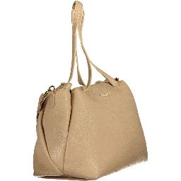 Beige Polyethylene Handbag