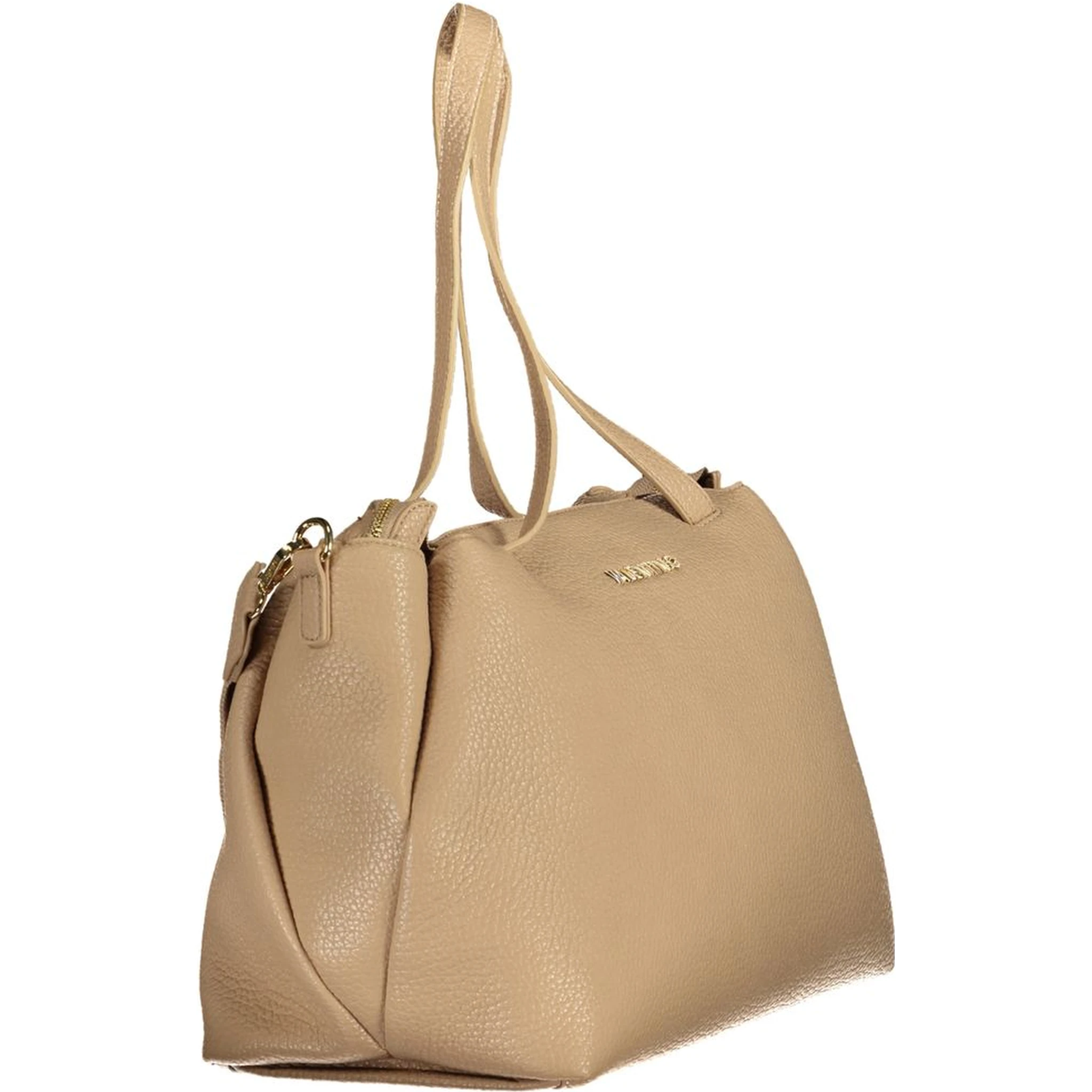 Beige Polyethylene Handbag