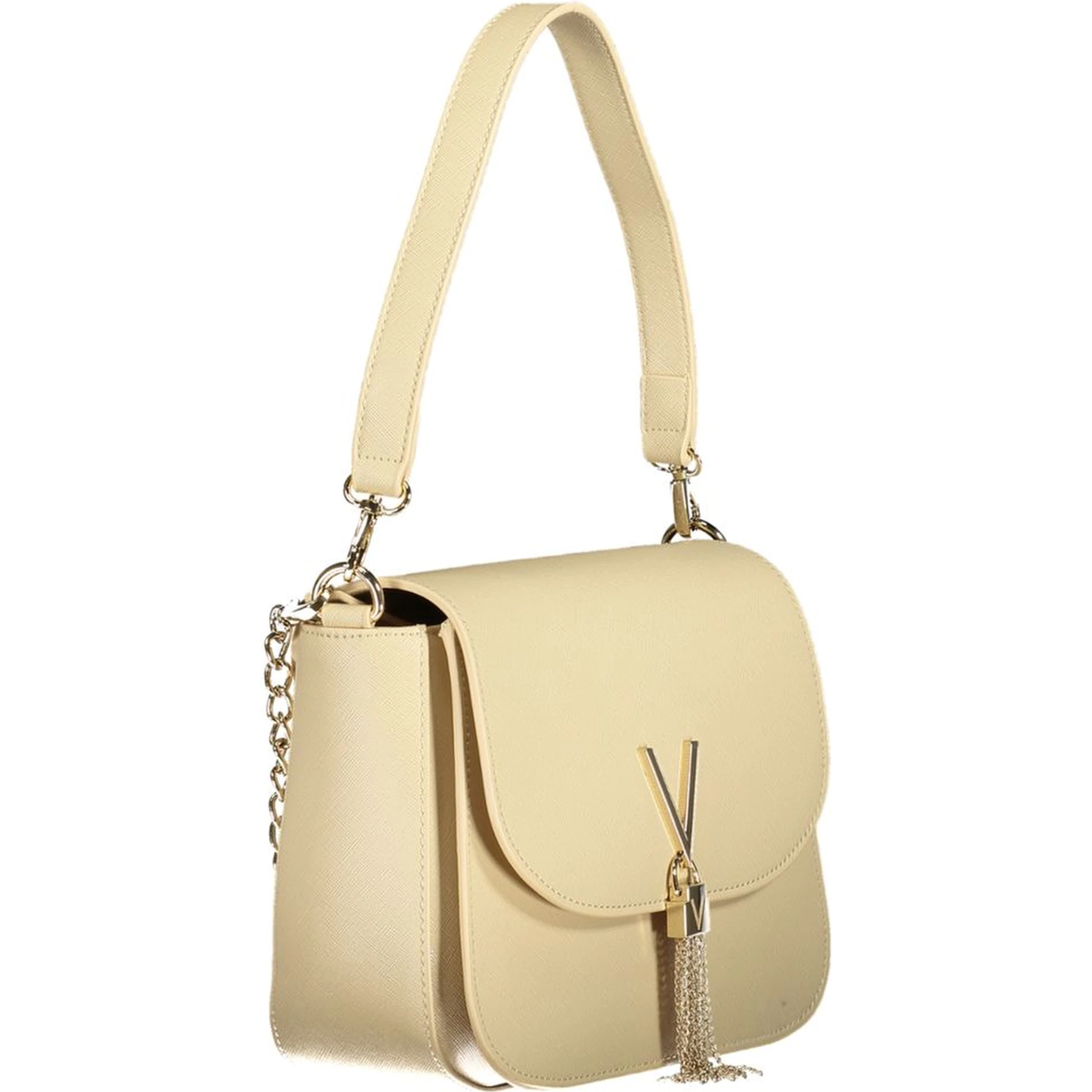Beige Polyethylene Handbag