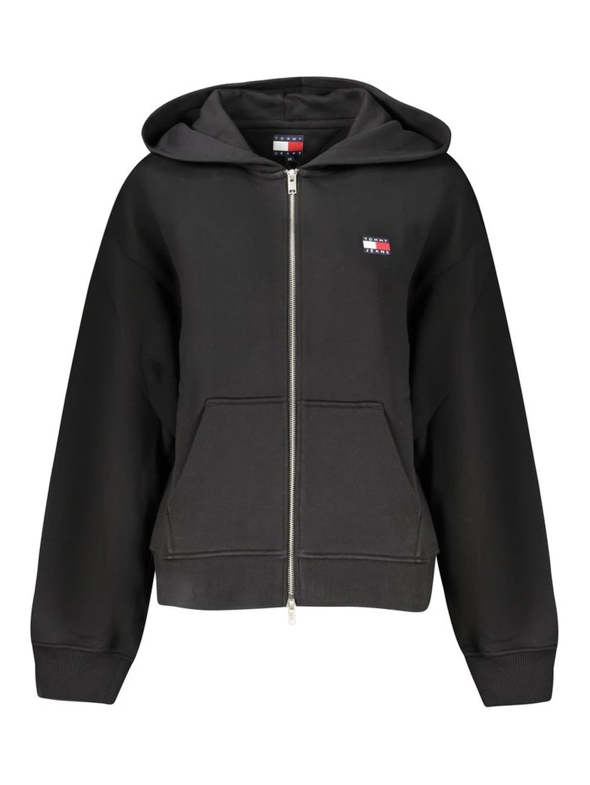 Black Cotton Sweatshirt