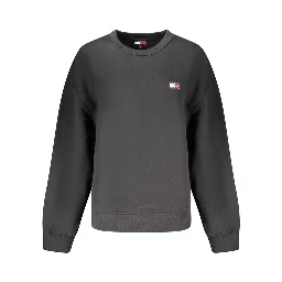 Black Cotton Sweatshirt